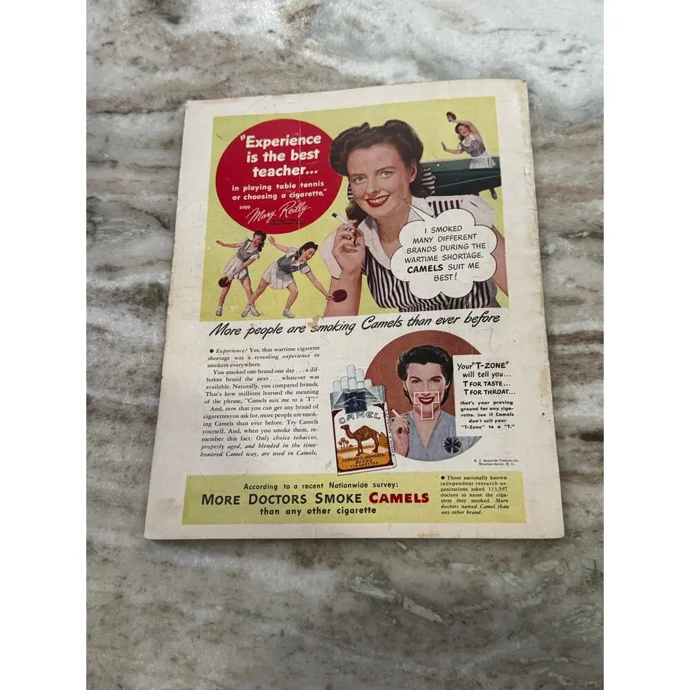 Vtg Screen Romances Magazine Oct. 1947 Lana Turner Ads Fashion +